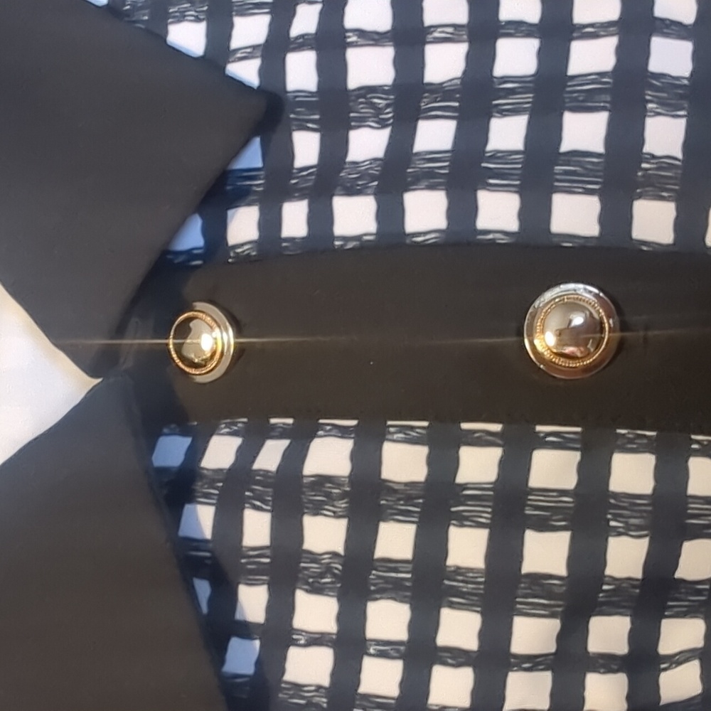 Acegolfs Black & White SS Checkered Dress NWT Pickleball Golf Tennis Sz Small - Picture 11 of 13